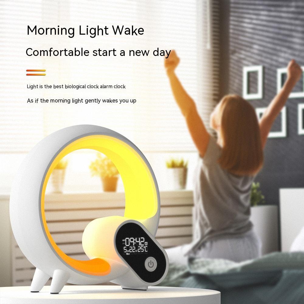 Q Light Sunrise Alarm Clock – Bluetooth Audio & Colorful Wake-up