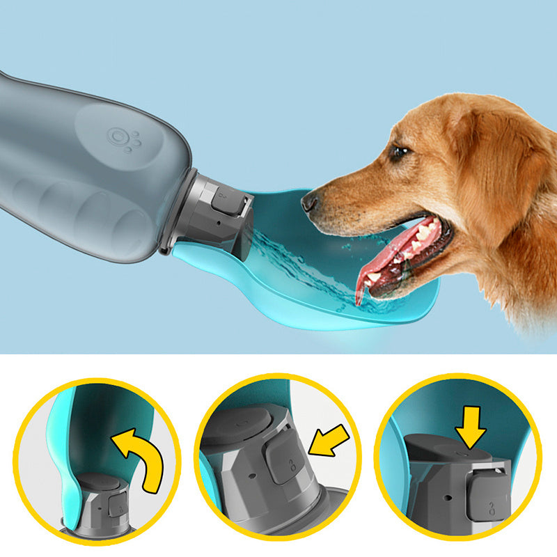 Portable Dog Water Bottle – Leakproof Foldable Drinking Bowl