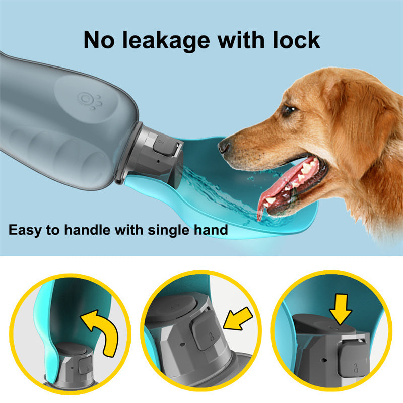 Portable Dog Water Bottle – Leakproof Foldable Drinking Bowl