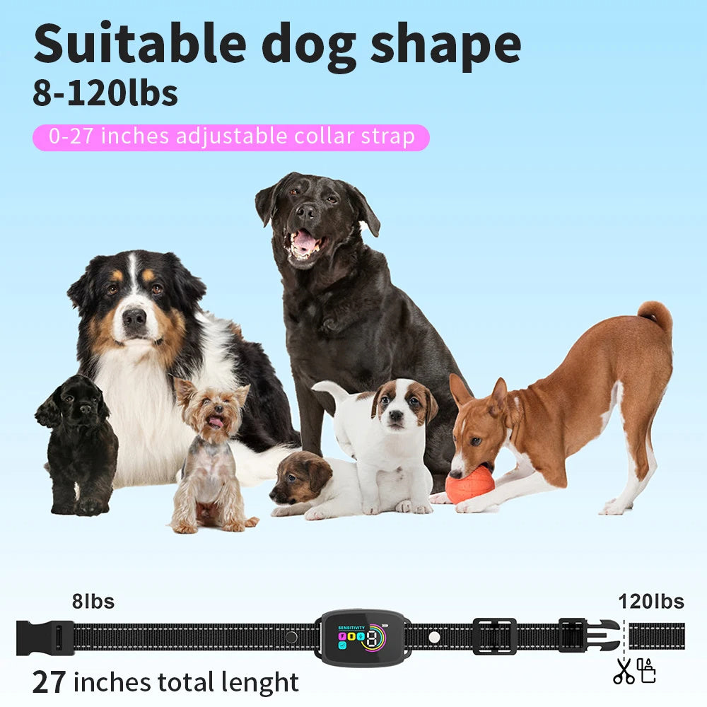 Smart Automatic Anti Barking Dog Collar – Rechargeable & Waterproof