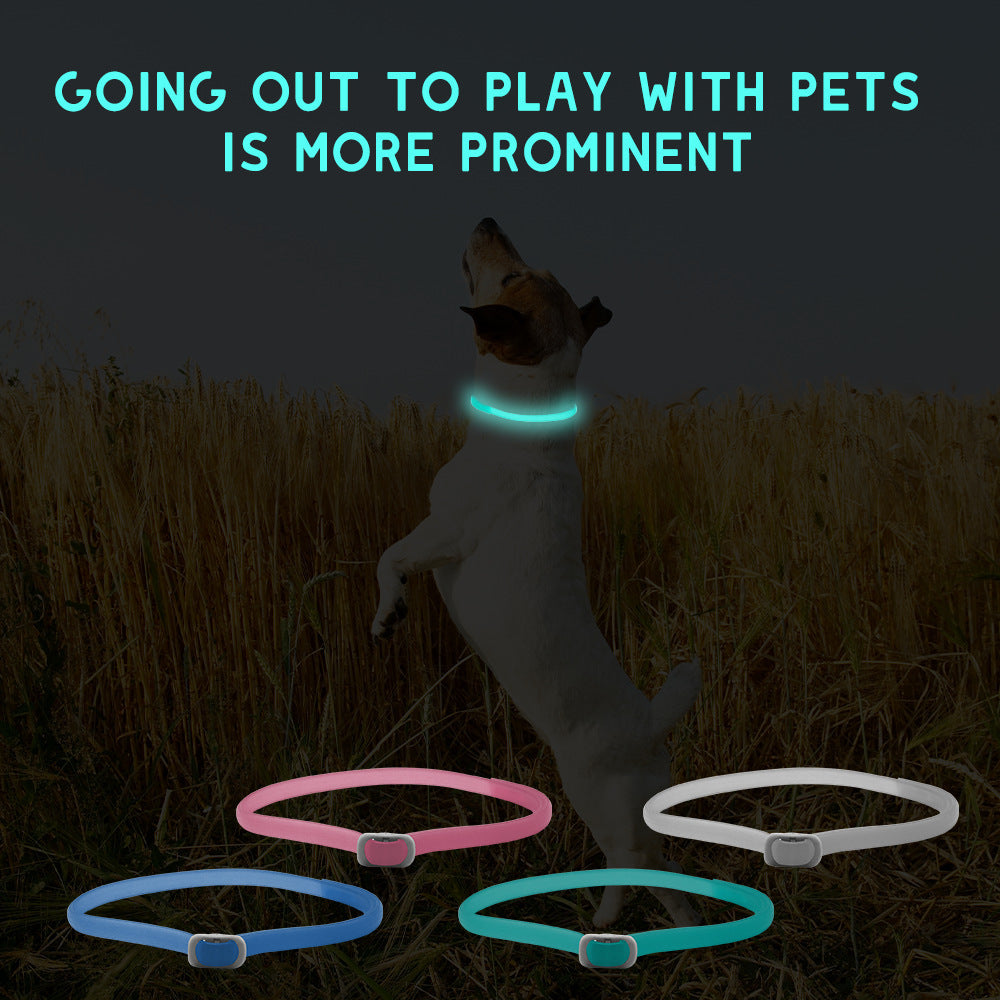 Luminous Insect Repellent Dog Collar – Safe Nighttime Protection for Pets