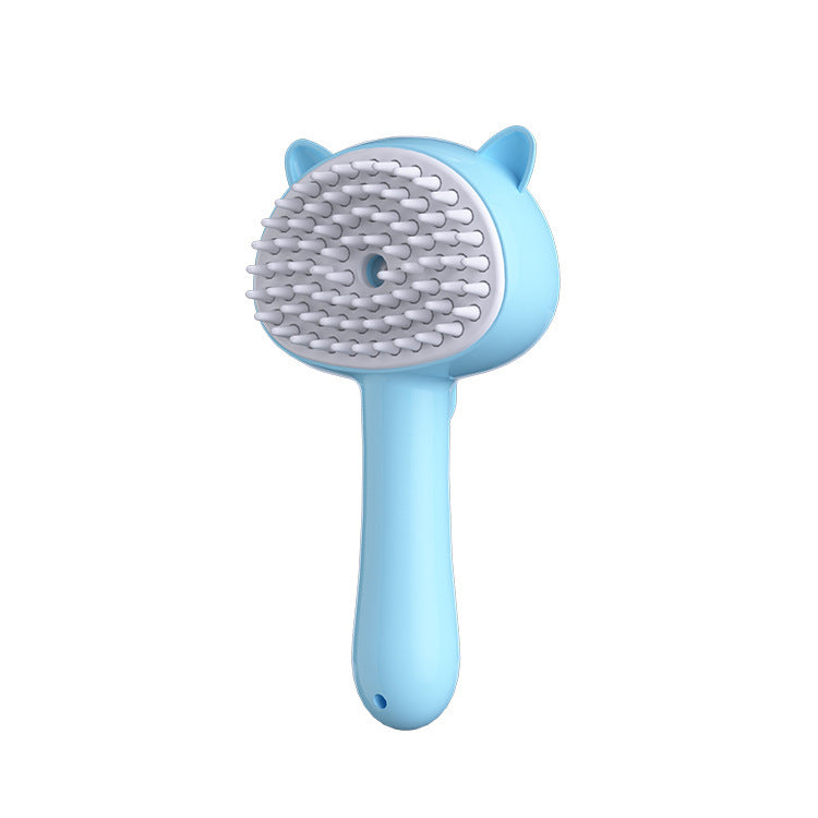 Rechargeable Mist Pet Grooming Brush – Self-Cleaning Slicker Brush for Dogs & Cats