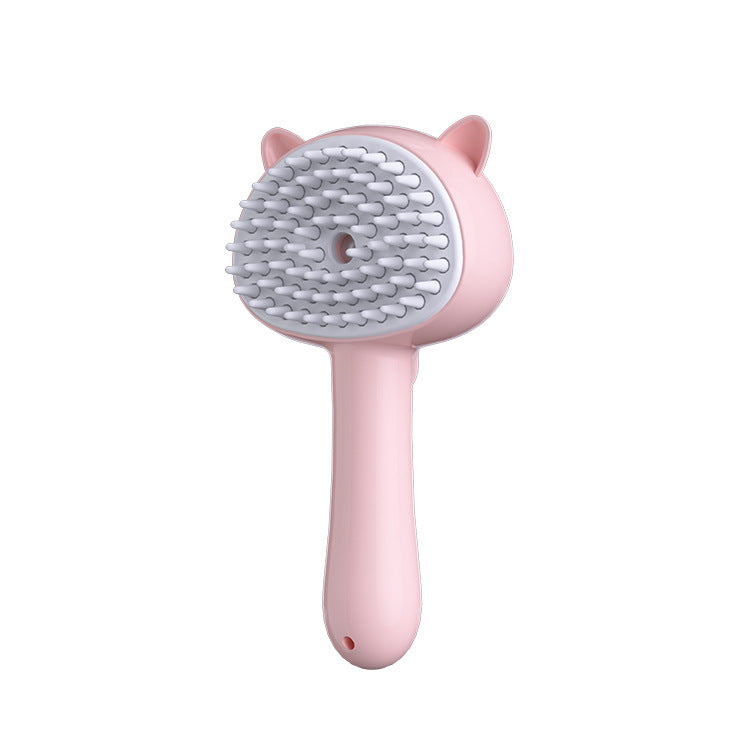 Rechargeable Mist Pet Grooming Brush – Self-Cleaning Slicker Brush for Dogs & Cats