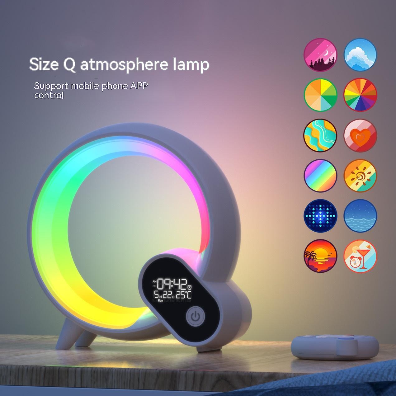 Q Light Sunrise Alarm Clock – Bluetooth Audio & Colorful Wake-up